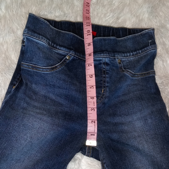 New Spanx Distressed Denim Pull On Leggings Size XS - Picture 10 of 11